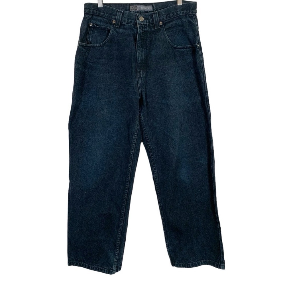 Vintage Anchor Blue Y2k Big Baggy Wide Leg Jeans Size 33